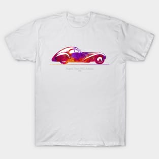 Bugatti Type 57 SC Atlantic 1936 - Colorful 02 T-Shirt